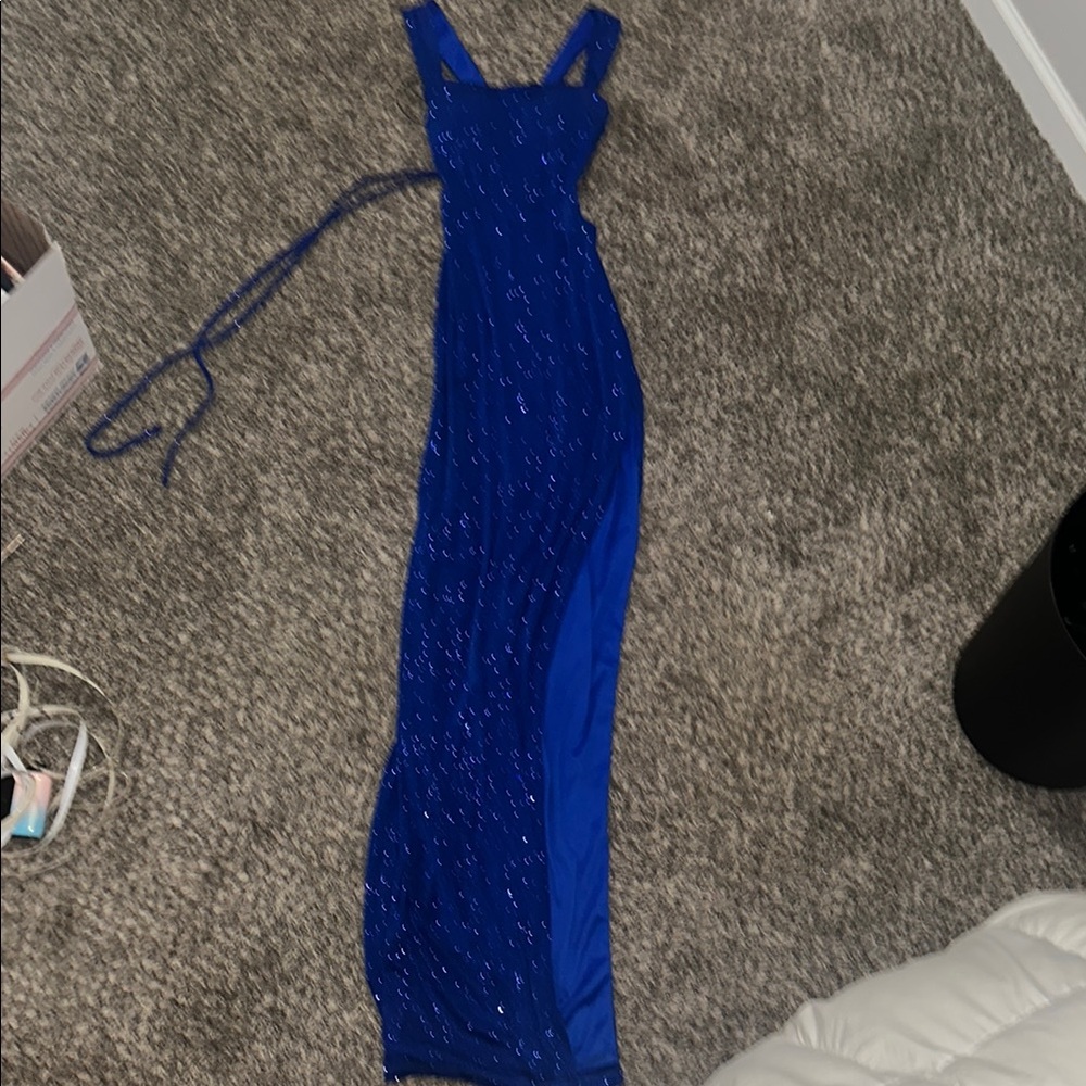 Elegant Blue Evening Dress